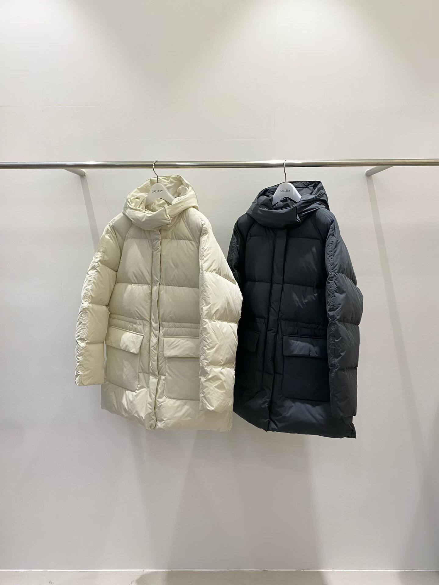 现货！gallery2025韩国东大门秋冬连帽宽松保暖羽绒服外套女