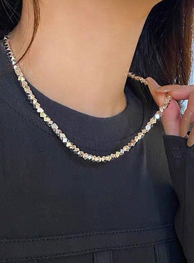 几何女冷淡风项链锁骨链