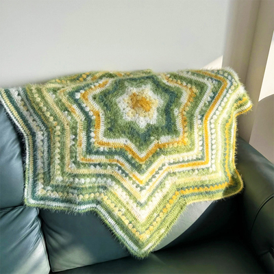 七星毯毛线钩织手工diy材料包