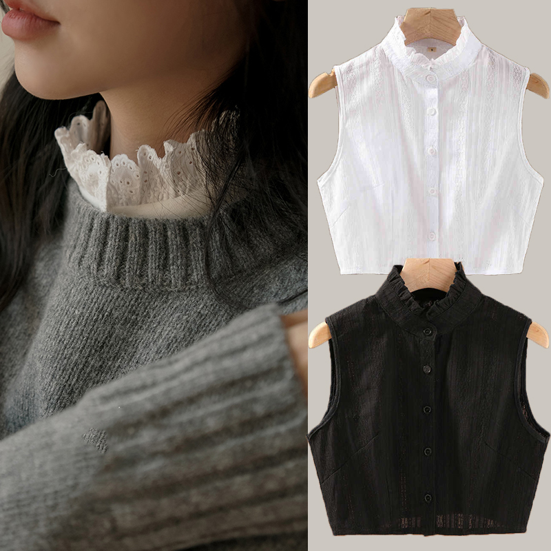 女士衬衫领子假领子白色秋冬百搭新款神器高档衣领高级感搭配毛衣