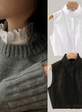 女士衬衫领子假领子白色秋冬百搭新款神器高档衣领高级感搭配毛衣