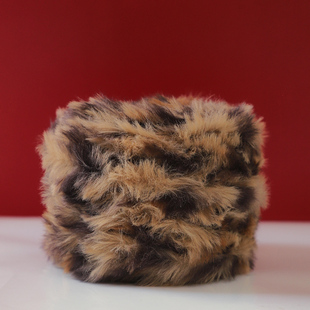 段染渐变混色皮草线长毛水貂绒毛线手工编织diy围巾钩织鞋子玩偶