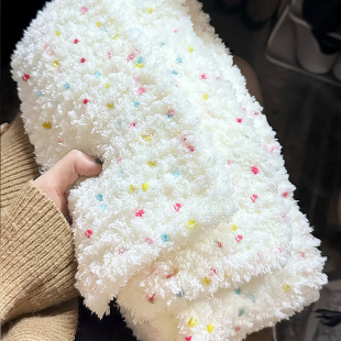 围巾手工diy毛线团珊瑚绒编织材料包手混线自制手织围脖专用线女