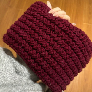 围巾手工diy毛线团编织手织元旦织送女生闺蜜妈妈礼物红色男朋友