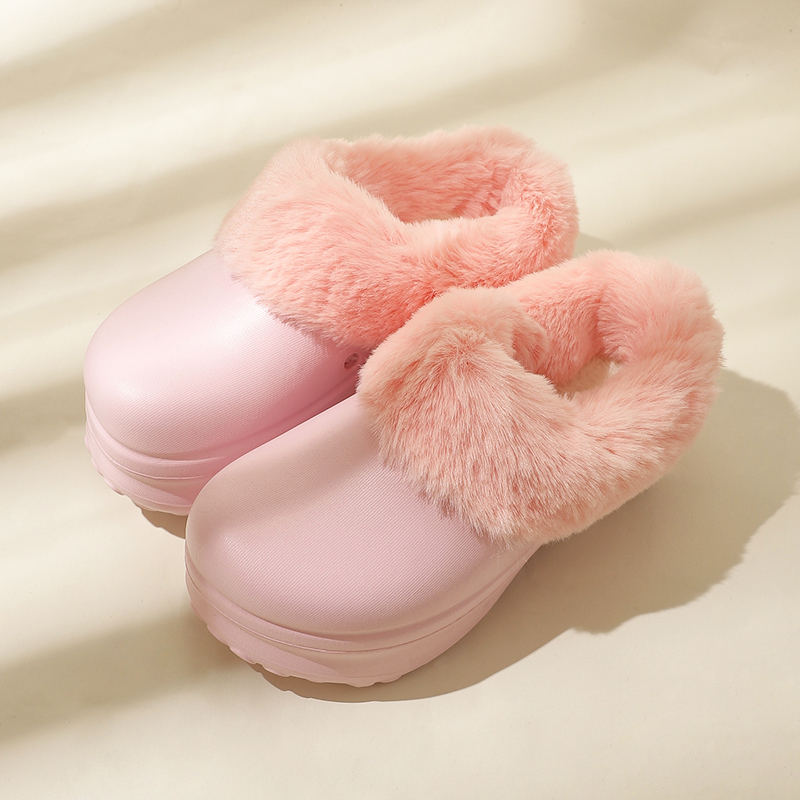 粉色厨师鞋内胆洞洞鞋棉鞋套新款