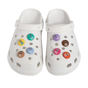 适配crocs卡骆驰洞洞鞋配饰m豆鞋花配件装饰扣儿童拖鞋鞋扣卡diy