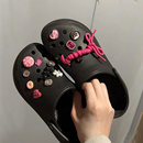 扣甜酷配件裝 洞洞鞋 配飾適配crocs卡駱馳鞋 花鞋 飾飾品多巴胺配套