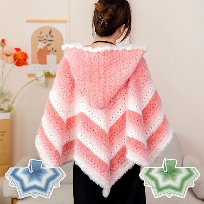 渐变色毛线无聊解闷手工diy钩针