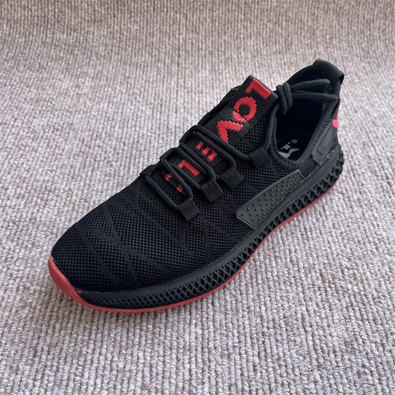 公牛撤柜清仓断码春秋飞织网面透气软底防滑系带男运动休闲鞋38码