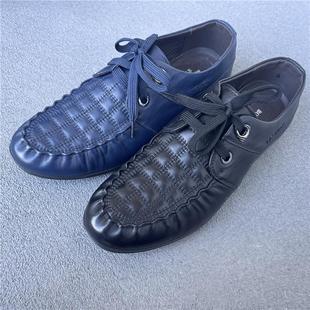 宝罗丝丹 38-43码男春秋休闲系带软底头层牛皮鞋真皮系带男单鞋