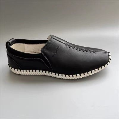 公牛断码真皮男鞋上线鞋皮鞋豆豆鞋一脚蹬男乐福鞋 7A58055W57