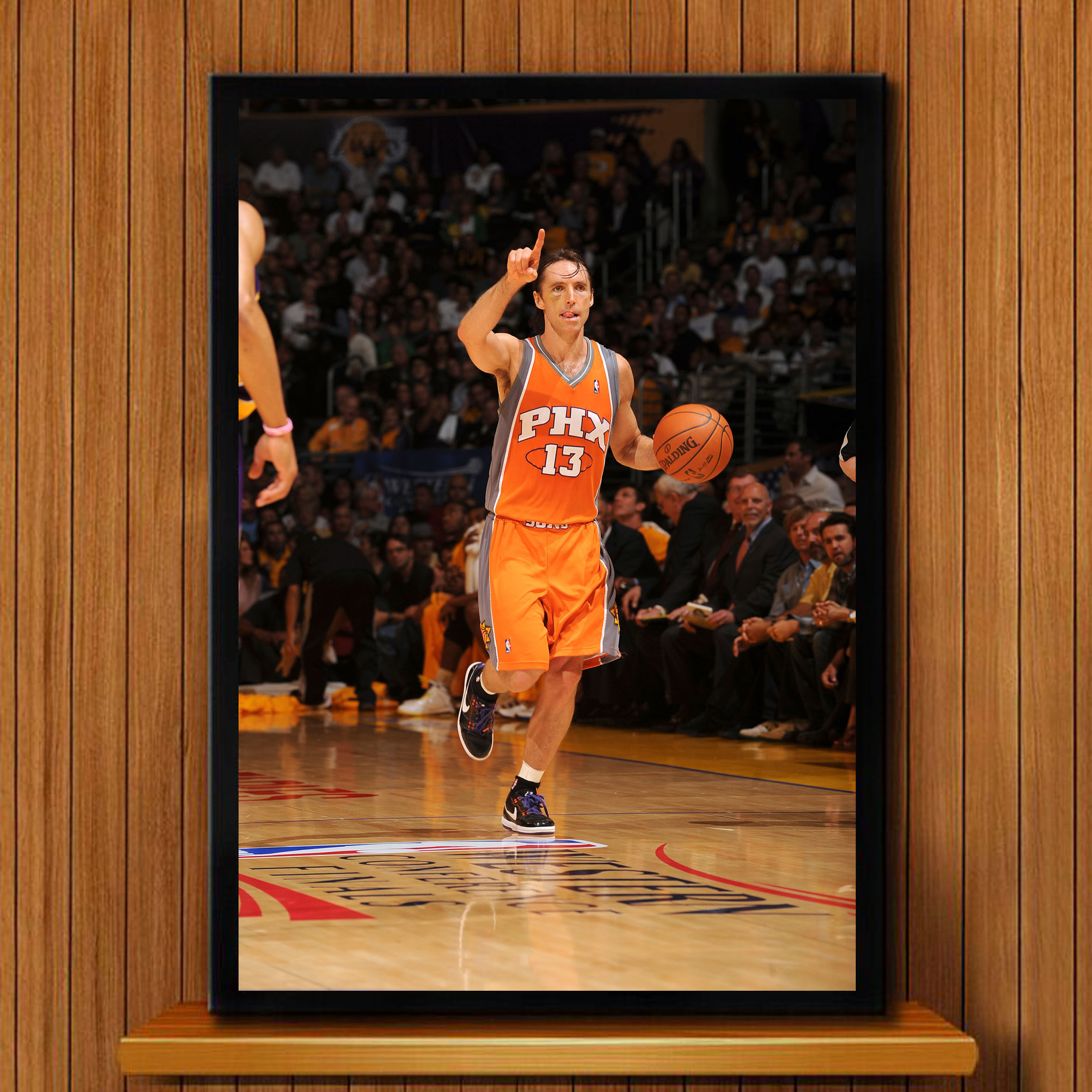 纳什海报装饰画书房主题卧室餐厅玄关男孩房运动nba篮球壁挂墙画