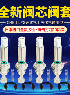 CNG天然气汽车喷轨阀芯阀套筒LPG燃气修理包油改气改装静音配件