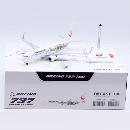 合金飞机模型日本航空B737