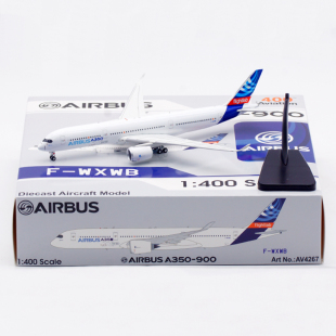 Aviation1:400 合金飞机模型空客原厂 A350-900 F-WXWB起落架可拆