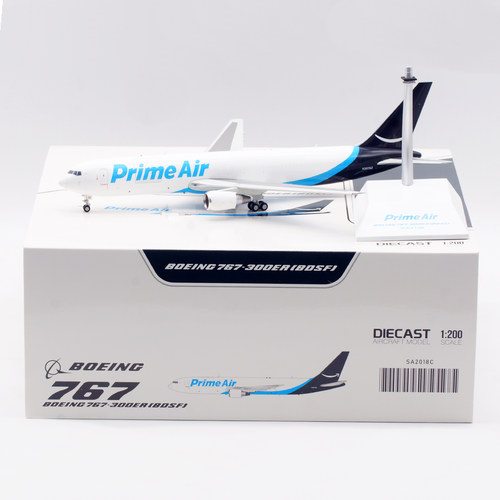 Jcwings 1/200 合金飞机模型 B767-300 Amazon Prime Air N307AZ