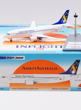 Inflight 1:200 飞机模型 合金 澳洲安捷航空  VH-CZA B737-300