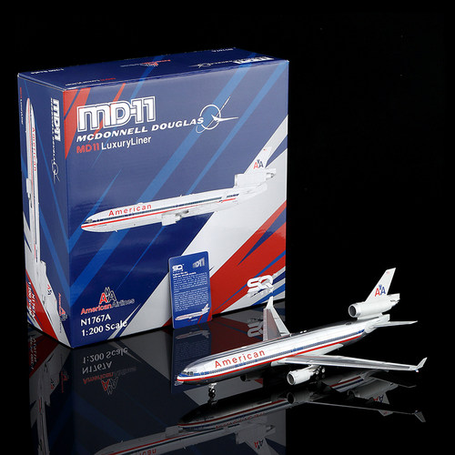 SQ Wings 1:200 合金 飞机模型 美国航空 MD-11 N1767A