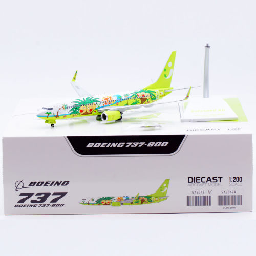 Jcwings 1/200 合金飞机模型 亚洲天网航空 B737-800 JA803X