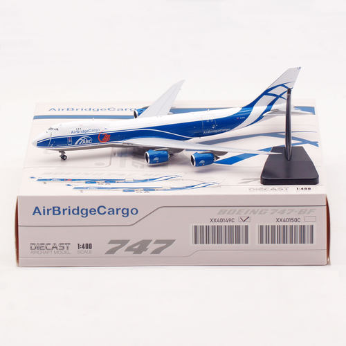 Jcwings 1:400 合金 飞机模型 空桥货运 波音B747-8F VQ-BLQ