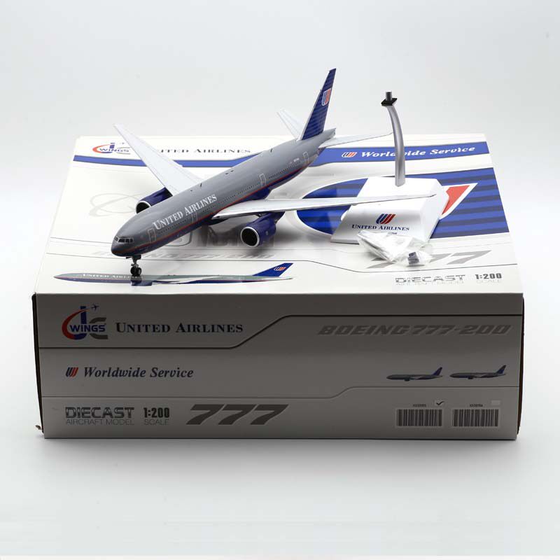 合金飞机模型美国联合航空B777