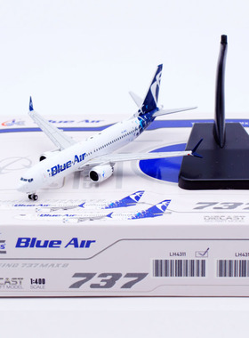 1:400 JC Wings 合金 客机模型 蓝色航空 波音B737 MAX8 YR-MXC