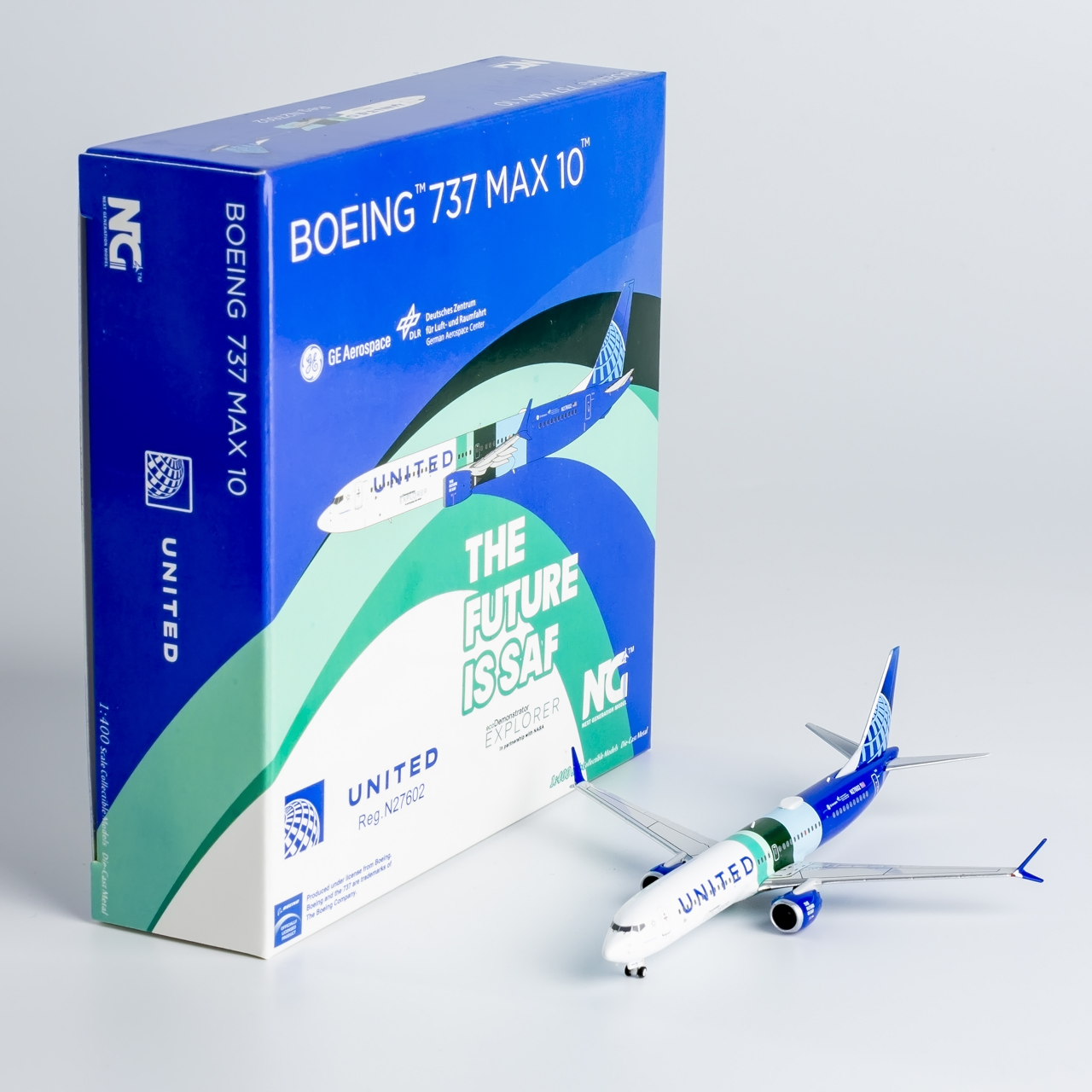 合金飞机模型联合航空B737