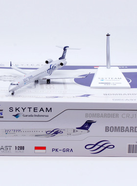 Jcwings 1/200 合金飞机模型 加鲁达 CRJ1000ER PK-GRA天合联盟