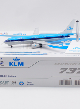 Jcwings 1/200 合金飞机模型 荷兰皇家航空 波音B737-800 PH-BXA