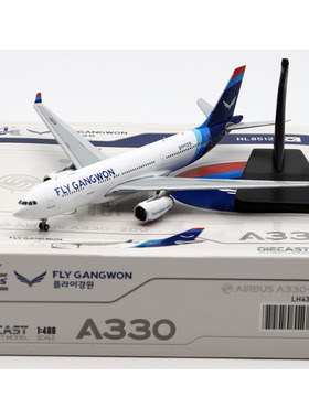 1:400 JC Wings 合金 客机模型 韩国江原航空 A330-200 HL8512