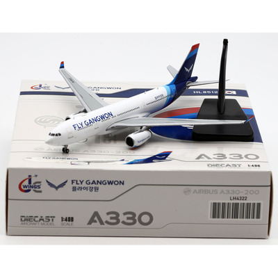 合金客机模型韩国江原航空A330
