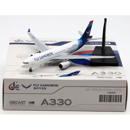 1:400 JC Wings 合金 客机模型 韩国江原航空 A330-200 HL8512