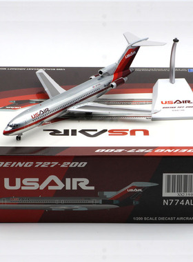 Jcwings 1/200  合金飞机模型 B727-200 全美航空 N774AL