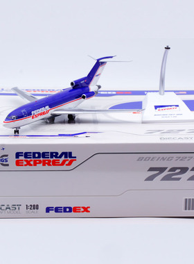Jcwings 1/200 合金飞机模型 联邦快递 B727-100 N115FE