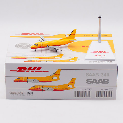 合金飞机模型DHL敦豪SAAB