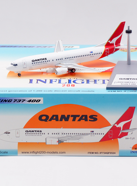 Inflight 1:200 飞机模型 合金 澳洲航空 波音 B737-400 VH-TJY