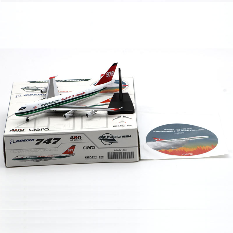 合金客机模型灭火机B747