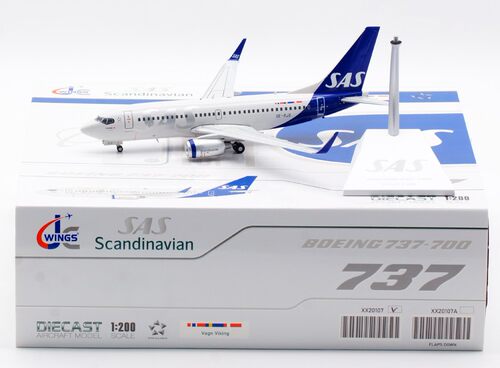 合金飞机模型SAS北欧航空B737
