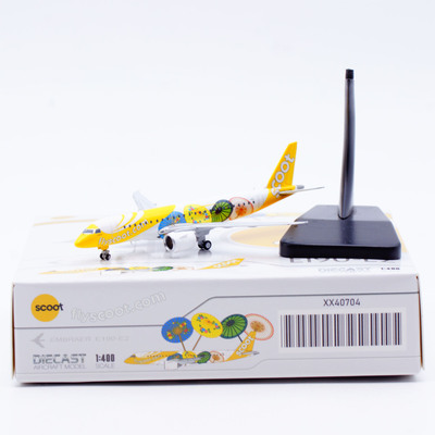 1:400 JC Wing 合金客机模型 新加坡 酷航 Scoot E190-E2 Fantasy