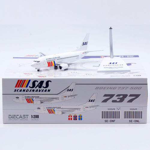 Jcwings 1/200 合金飞机模型 北欧航空 B737-500 SE-DNF