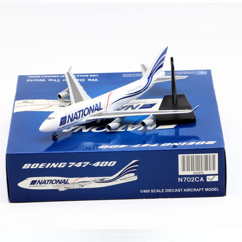 合金客机模型美国国家航空