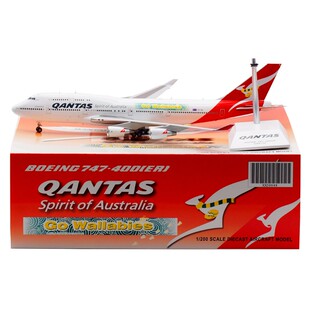 Jcwings 1/200  合金飞机模型 澳洲航空 波音B747-400ER VH-OEI