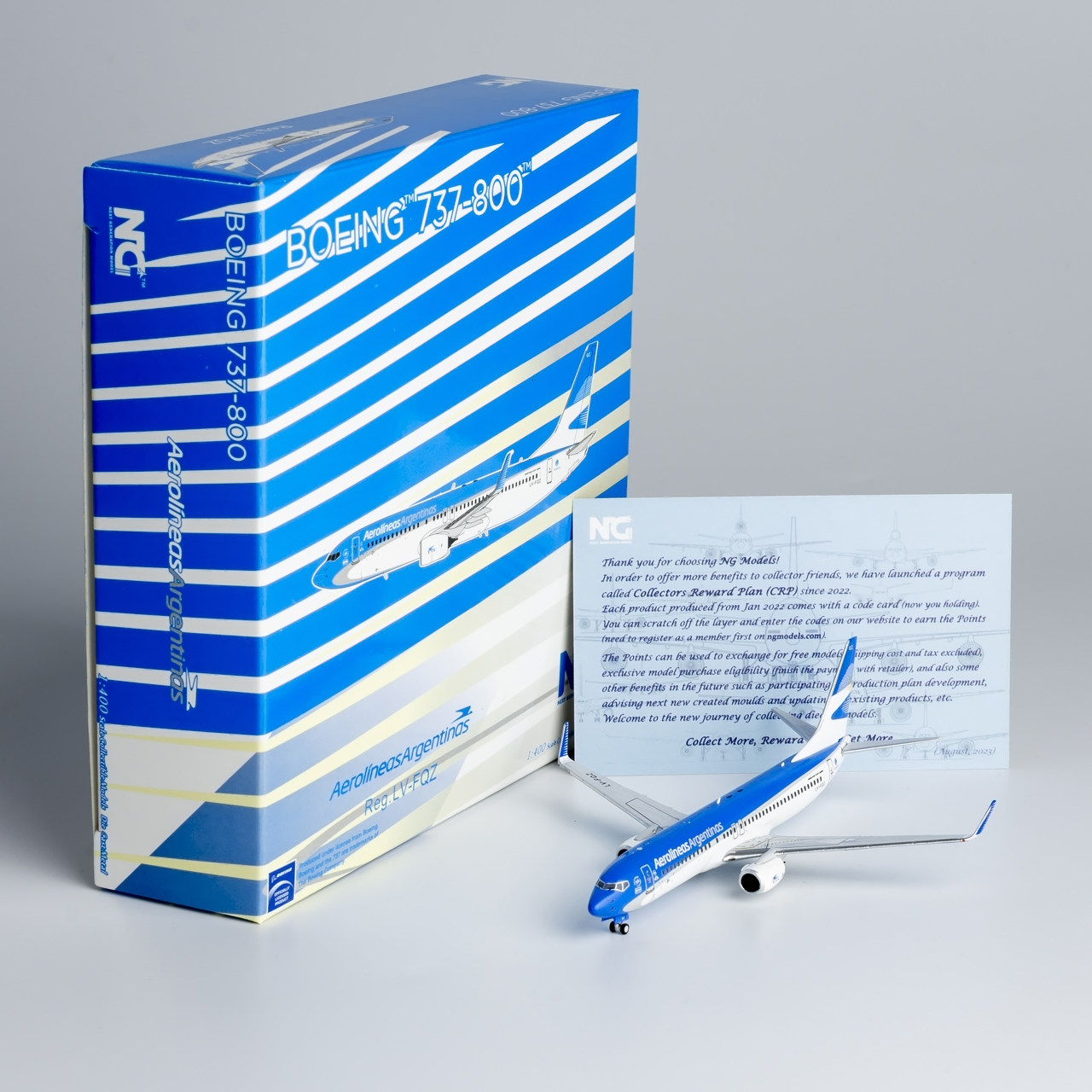 NGmodel 1:400 合金飞机模型 阿根廷航空 B737-800  LV-FQZ
