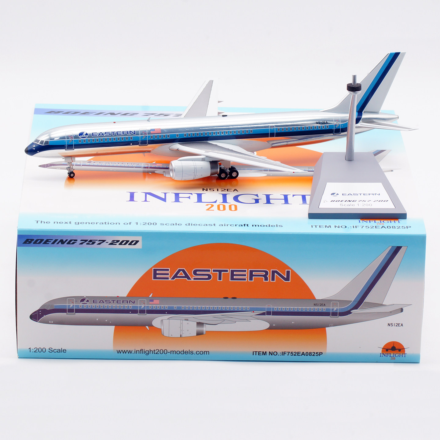 Inflight 1:200 飞机模型合金 美国东方航空 波音B757-200 N512EA