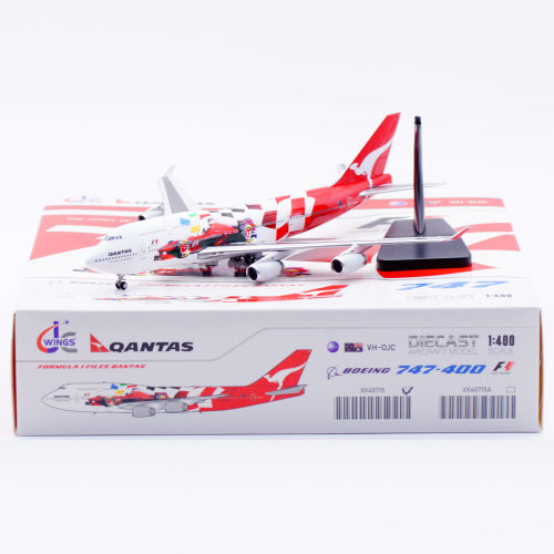 JC WINGS 1:400 合金飞机模型 B747-400 澳洲航空 VH-OJC