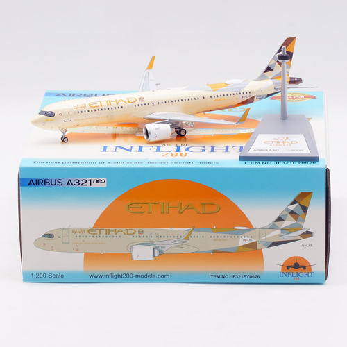 Inflight 1:200 飞机模型合金 阿提哈德航空 空客A321NEO A6-LRE