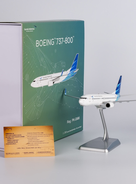 NGmodel 1:200 合金飞机模型 加鲁达印尼航空 B737-800/w PK-GMM
