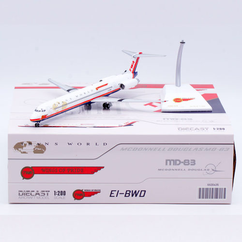 合金飞机模型TWA航空麦道