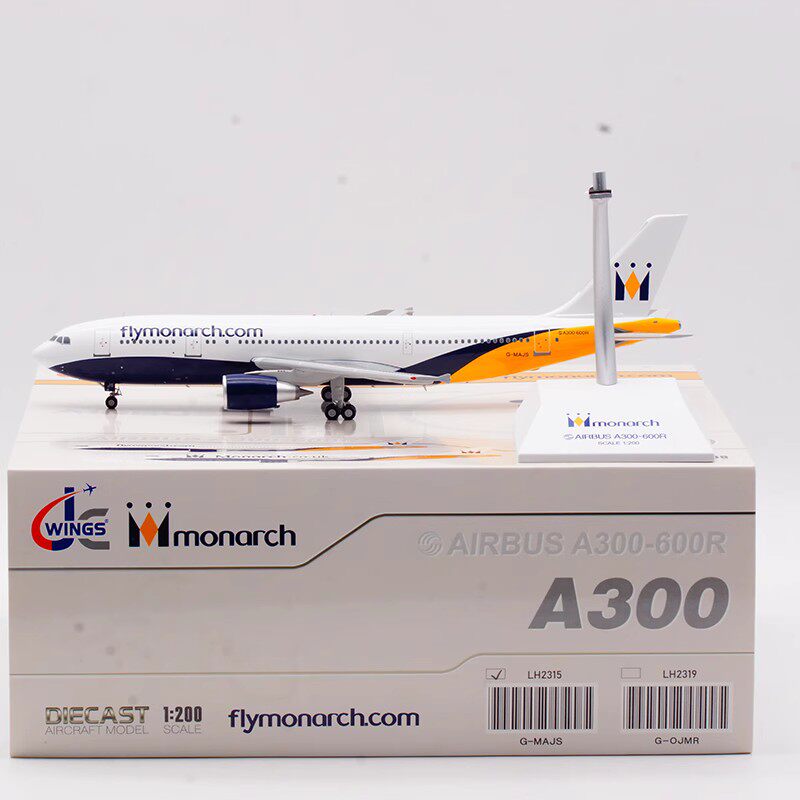 合金飞机模型英国君主航空A300