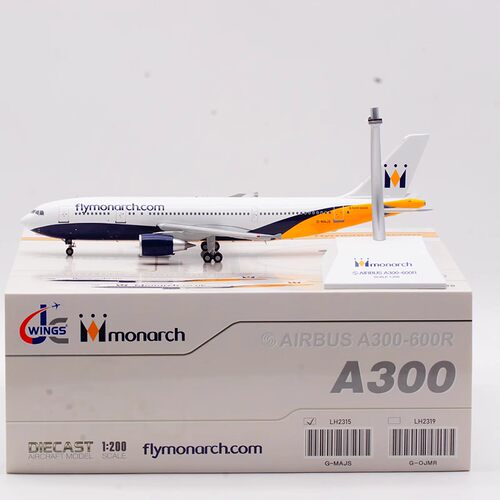 合金飞机模型英国君主航空A300